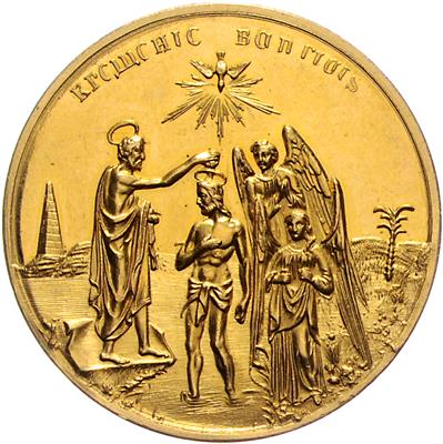 Taufmedaille GOLD - Münzen, Medaillen und Papiergeld