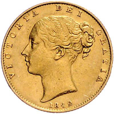 Victoria 1837-1901, GOLD - Münzen, Medaillen und Papiergeld