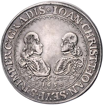 Eggenberg, Johann Christoph und Johann Seyfried 1649-1713 - Mince, medaile a papírové peníze