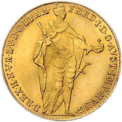 Ferdinand I. GOLD - Münzen, Medaillen und Papiergeld