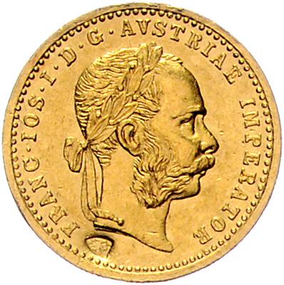 Franz Josef I. GOLD - Mince, medaile a papírové peníze