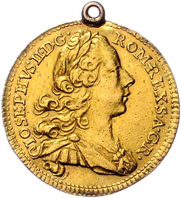 Josef II., als Mitregent GOLD - Coins, medals and paper money