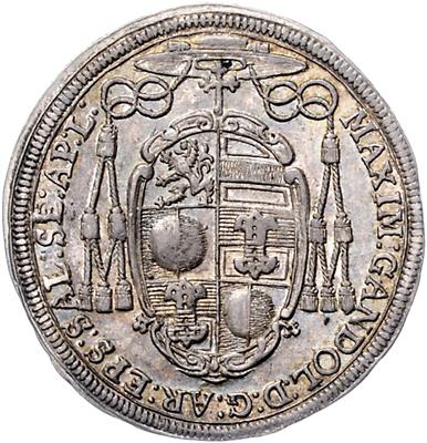 Max Gandolph v. Küenburg - Mince, medaile a papírové peníze