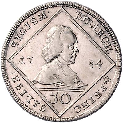 Sigismund v. Schrattenbach - Coins, medals and paper money