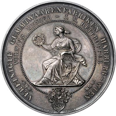 Vereinigte Gummiwarenfabriken Harburg - Wien - Münzen, Medaillen und Papiergeld