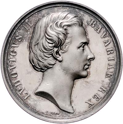 Bayern, Ludwig II. 1864-1886 - Mince, medaile a papírové peníze