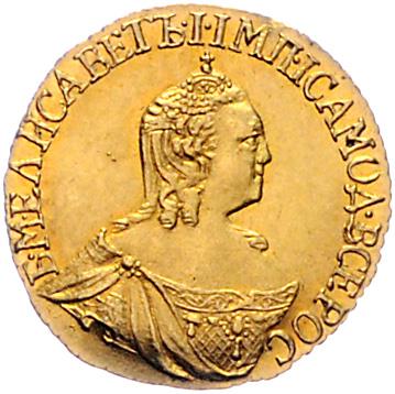 Elisabeth 1741-1762 GOLD - Münzen, Medaillen und Papiergeld