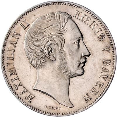 Maximilian II. Josef 1848-1864 - Mince, medaile a papírové peníze