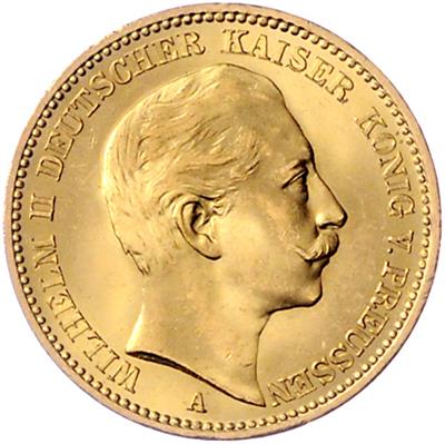 Preussen, Wilhelm II. 1888-1918, GOLD - Münzen, Medaillen und Papiergeld