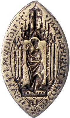 Spoleto, Umbrien, Mittelalterliches Petschaft der bischöflichen Kurie - Mince, medaile a papírové peníze