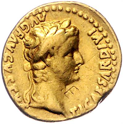 Tiberius 14-37 GOLD - Münzen, Medaillen und Papiergeld