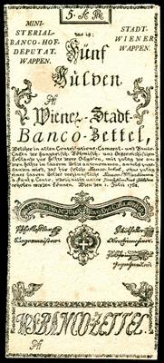 Wiener-Stadt-Banco-Zettel - Münzen, Medaillen und Papiergeld