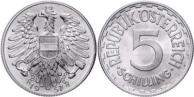 ALU, 5 Schilling 1957. =4,02 g=II - Monete