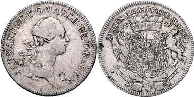 Brandenburg-Ansbach, Karl Alexander 1757-1791 - Münzen
