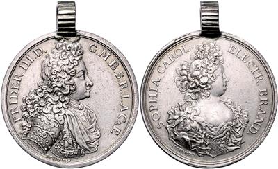 Brandenburg, Friedrich III. 1688-1701 und Sophie Charlotte von Braunschweig Lüneburg - Münzen