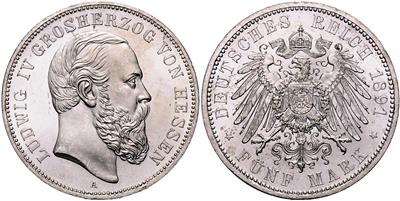Hessen- Darmstadt, Ludwig IV. 1877-1892 - Coins