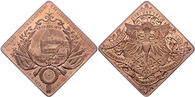 Krems, Festschießen zu diversen Anlässen 1895 - Münzen