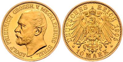 Mecklenburg- Strelitz, Adolf Friedrich V. 1904-1914 GOLD - Münzen