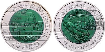 25 Euro Bimetall Silber/ Niob - Mince