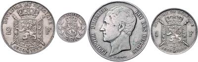 Belgien, Leopold I. und Leopold II. - Coins