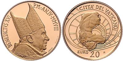 Benedikt XVI. 2005-2013, GOLD - Mince