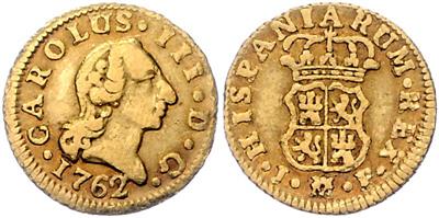 Carlos III. 1759-1788, GOLD - Mince