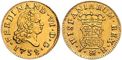 Ferdinand VI. 1746-1759 GOLD - Mince