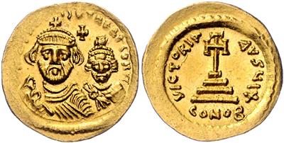 Heraclius und Heraclius Constantin 613-632, GOLD - Mince