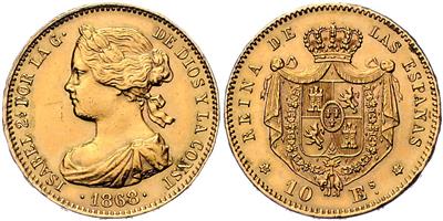 Isabella II. 1833-1868 GOLD - Coins