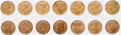 Italien, Umberto I. 1878-1900 GOLD - Münzen
