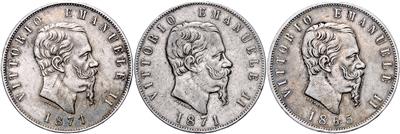 Italien, Vittorio Emmanuele II. 1861-1878 - Münzen