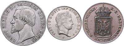 Sachsen-Coburg, Sachsen, Österreich u. a. - Coins