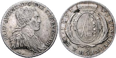 Sachsen, Friedrich August III/I. 1763-1827 - Mince