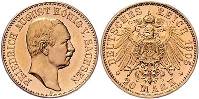 Sachsen, GOLD - Münzen