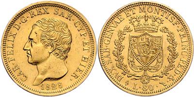 Sardinien, Karl Felix 1821-1831 GOLD - Coins