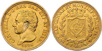 Sardinien, Karl Felix 1821-1831 GOLD - Coins