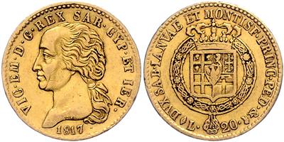 Sardinien, Vittorio Emmenuele I. 1814-1821 GOLD - Monete