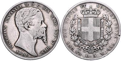 Sardinien, Vittorio Emmenuele II. 1849-1861 - Münzen