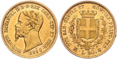 Sardinien, Vittorio Emmenuele II. 1849-1861 GOLD - Monete