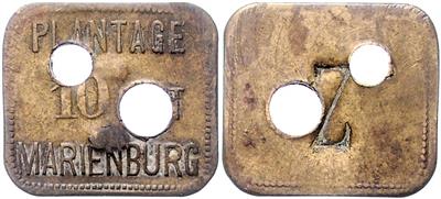 SURINAME Plantage Marienburg 1880/1890 - Coins
