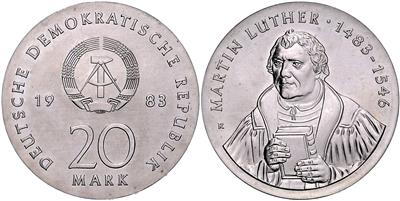 20 Mark 1983 A Martin Luther - Mince, medaile a papírové peníze