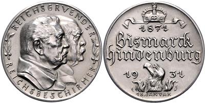 60. Jahrestag der Reichsgründung - Münzen, Medaillen und Papiergeld