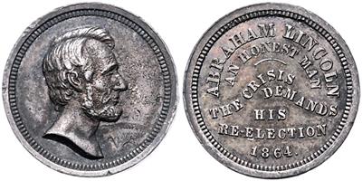 Abraham Lincoln - Coins, medals and paper money