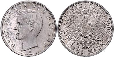 Bayern, Otto 1886-1913 - Coins, medals and paper money