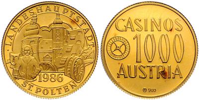 Casinos Austria GOLD - Münzen, Medaillen und Papiergeld