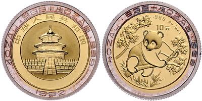 China, Volksrepublik- Panda GOLD - Münzen, Medaillen und Papiergeld
