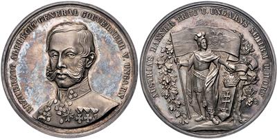 Ernennung von Eh. ALbrecht zum Generalgouverneur von Ungarn am 12. September 1851 - Coins, medals and paper money