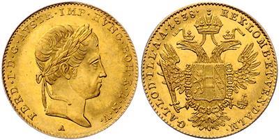 Ferdinand I. GOLD - Münzen, Medaillen und Papiergeld