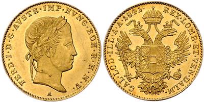 Ferdinand I. GOLD - Münzen, Medaillen und Papiergeld