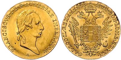 Franz I. GOLD - Münzen, Medaillen und Papiergeld